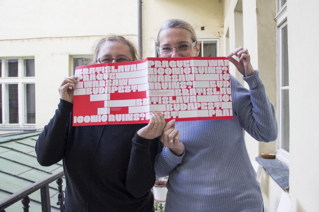 Picture of Sandra Karácsony and Ivana Černá with the Iconic Ruins Publication