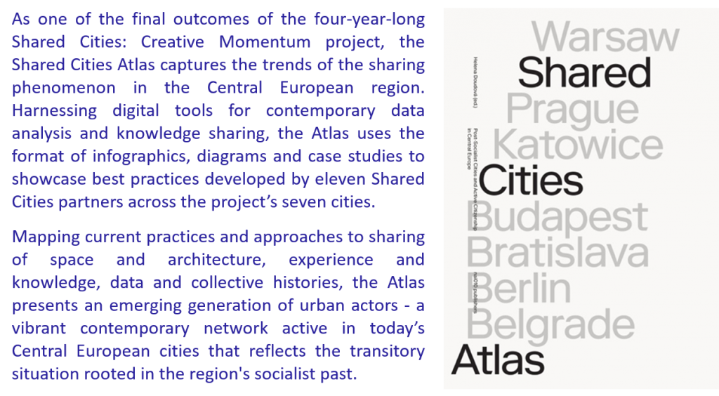 Cover of the Shared Cities Atlas + Infotext